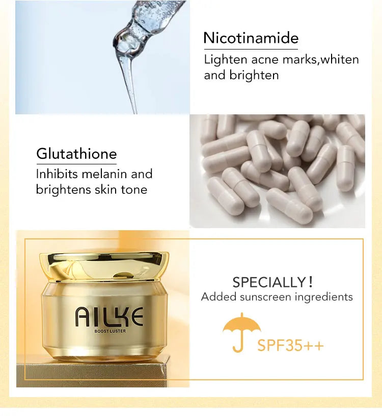 AILKE Dark Spot Corrector Cream With SPF 35 Korean Whitening Hydration