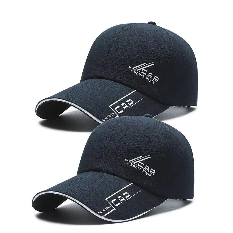 Women Long Brim Outdoor Sun Protection Baseball Cap Polyester