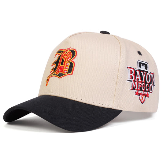 Gothic B Embroidery Baseball Cap Unisex Outdoor Adjustable Sun Protection