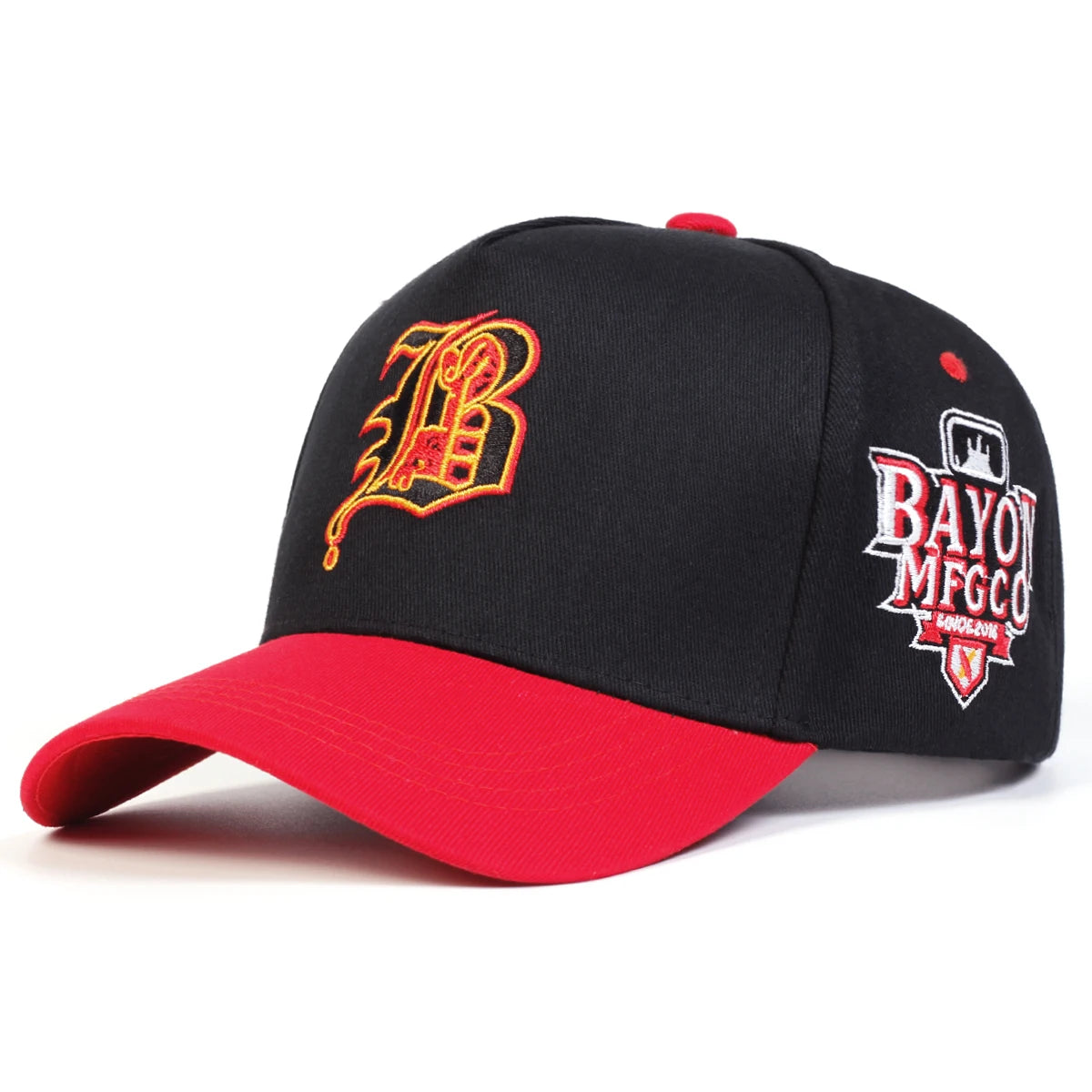 Gothic B Embroidery Baseball Cap Unisex Outdoor Adjustable Sun Protection