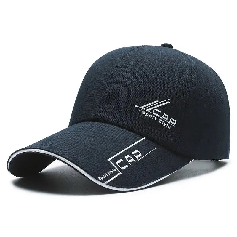 Women Long Brim Outdoor Sun Protection Baseball Cap Polyester