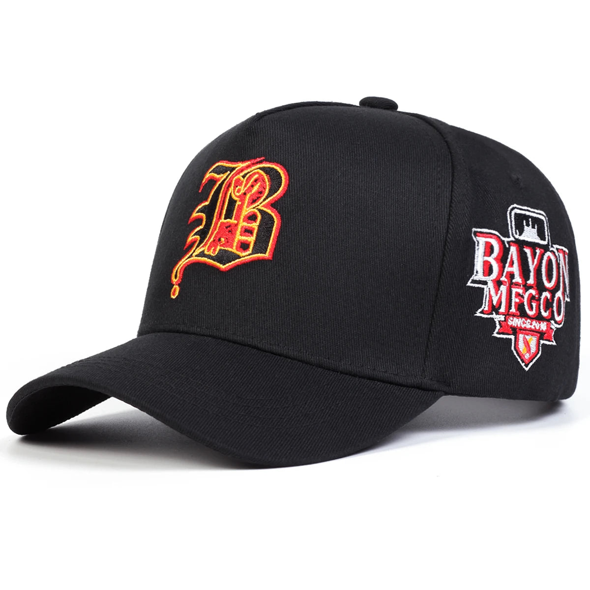 Gothic B Embroidery Baseball Cap Unisex Outdoor Adjustable Sun Protection