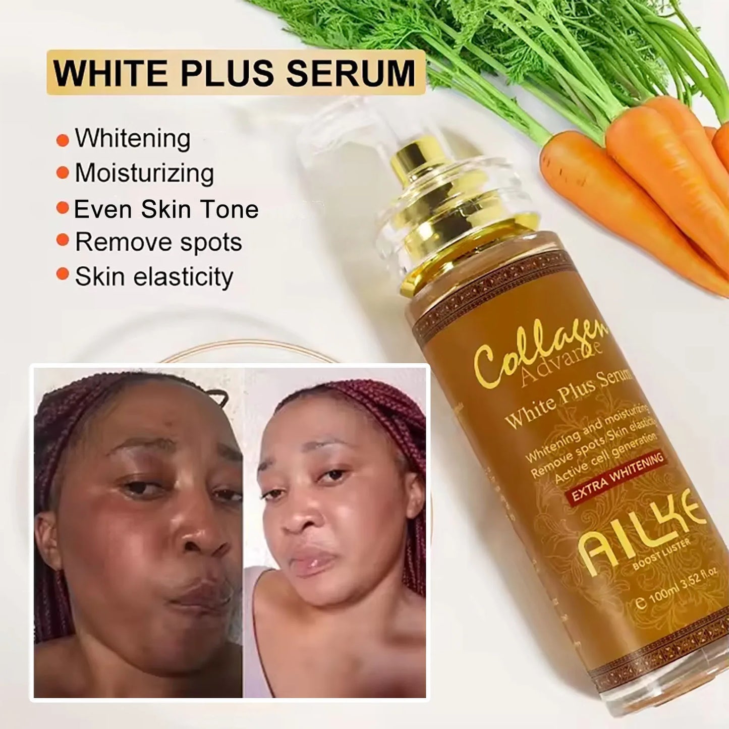 AILKE Collagen Skin Care Kit Whitening Dark Spot Corrector