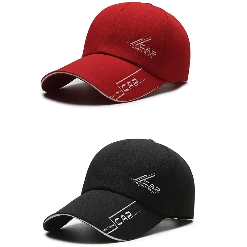 Women Long Brim Outdoor Sun Protection Baseball Cap Polyester